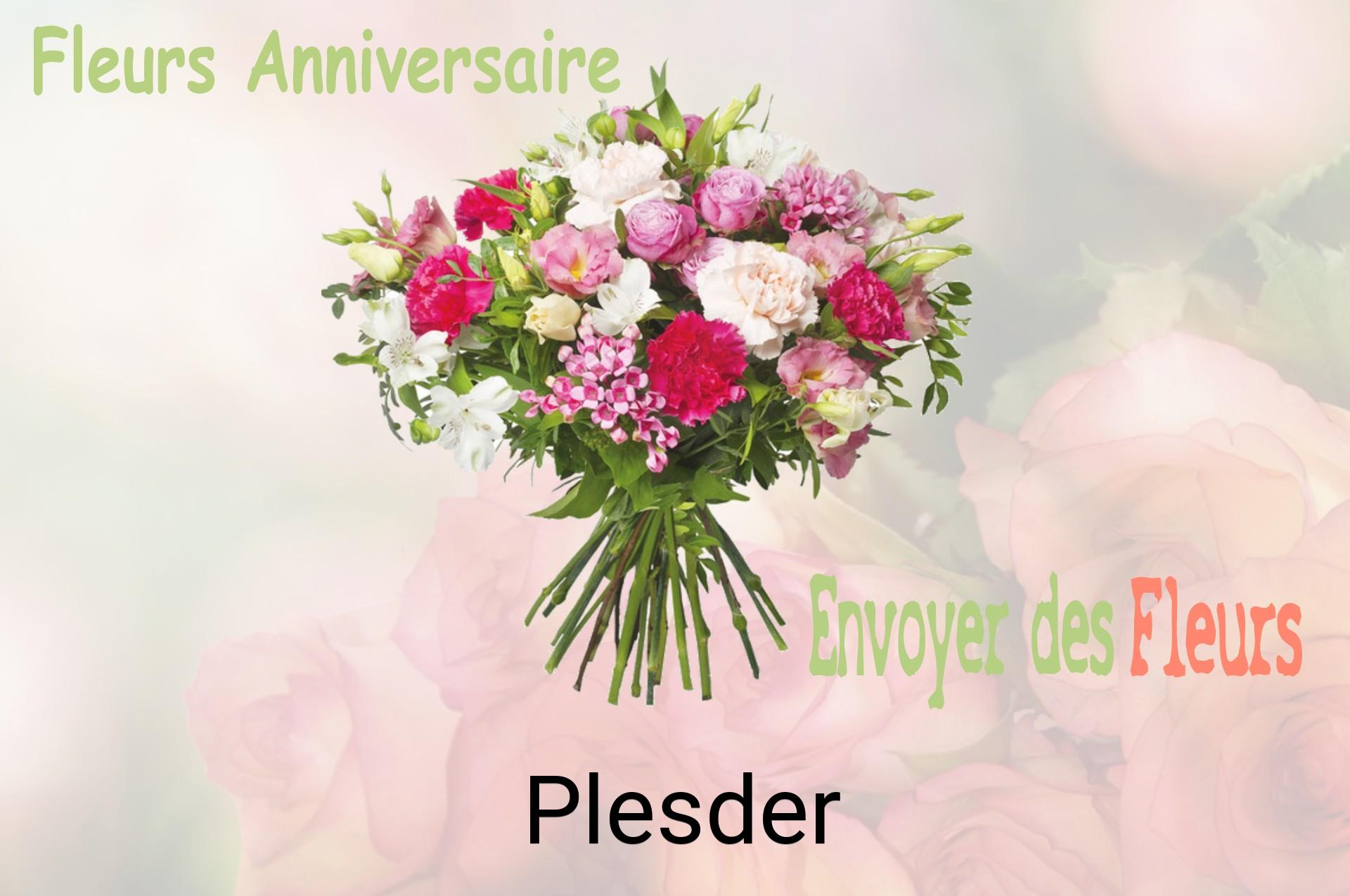 Bouquet de fleurs d’anniversaire livré à Plesder
